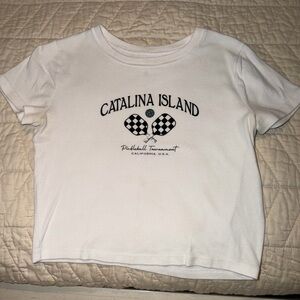 Hollister White Catalina Island Kids Tee